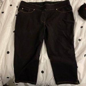 2X (20-22) NYGARD SLIMS INDIGO JEGGINGS